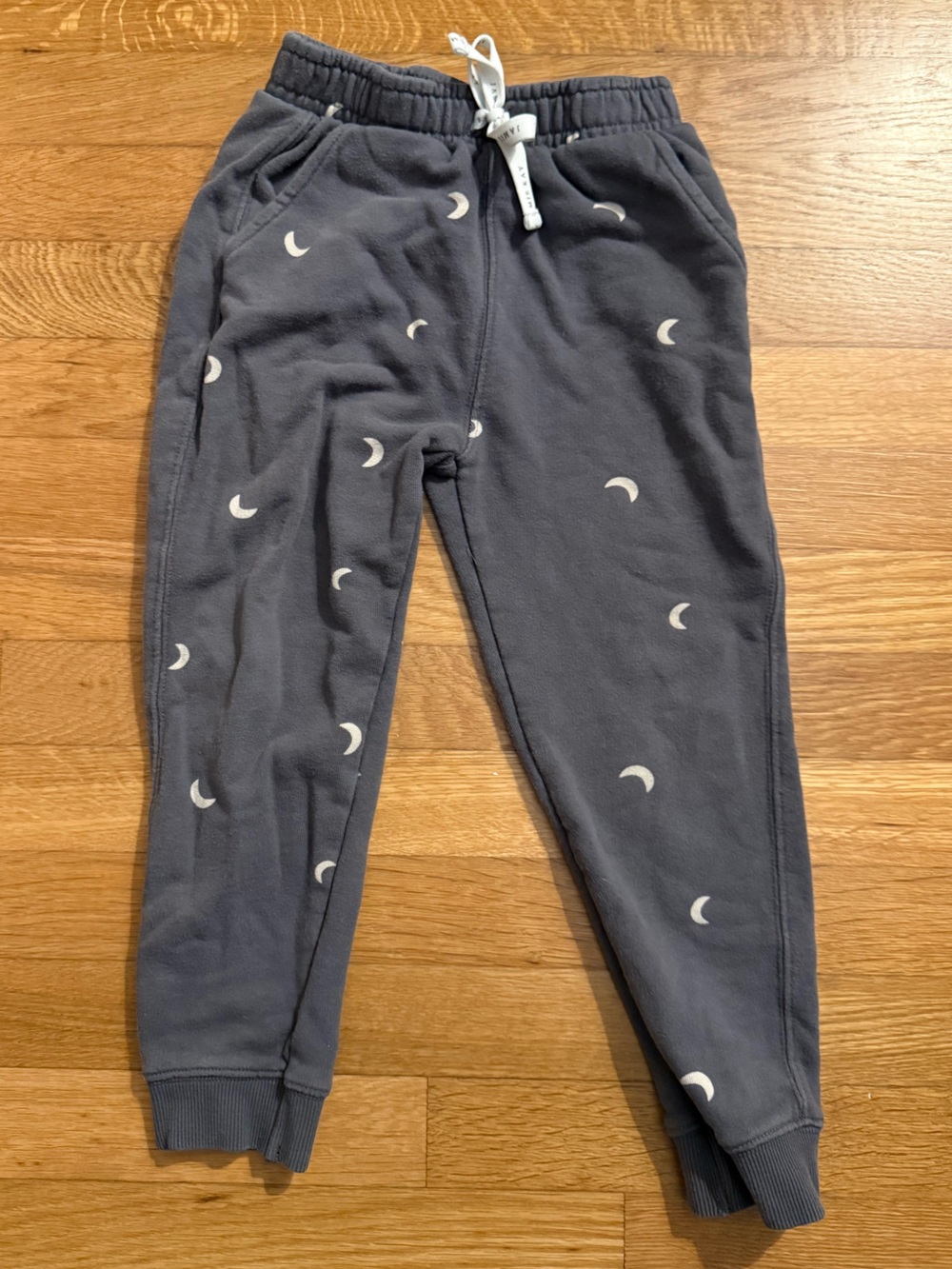 Kids Jamie Kay Moon Print Grey Jogger Pants Size 6Y